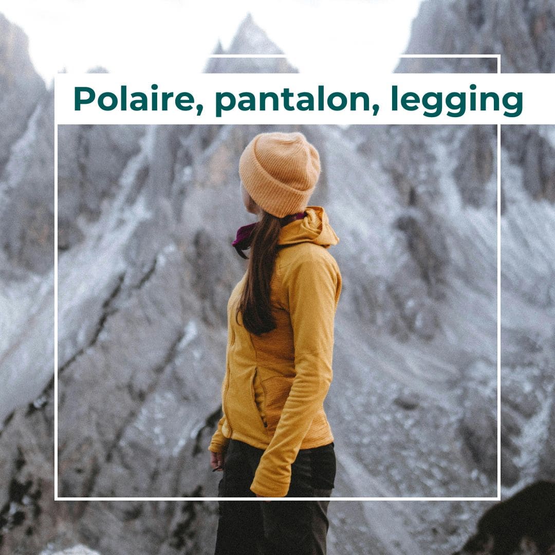 polaire, sous-couche technique, vêtement de montagne, legging