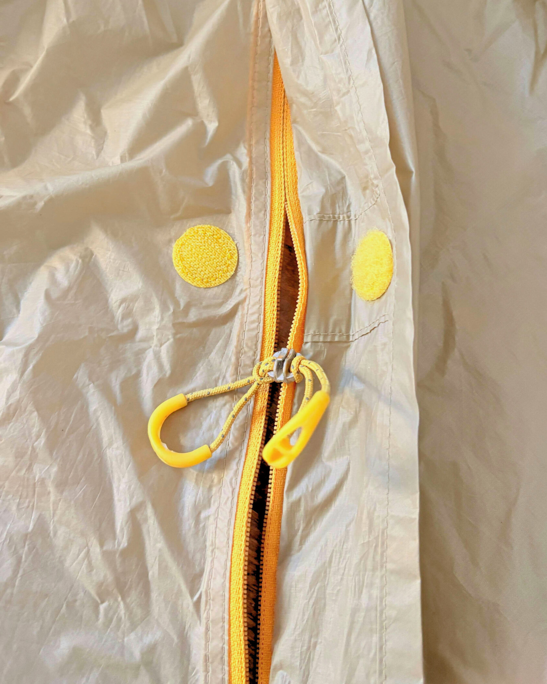 tente curseur cassé tente bivouac avec un curseur cassé