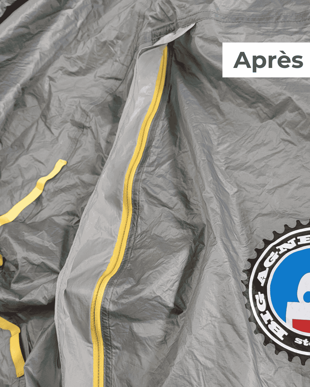 Réparation réussie de la fermeture éclair d'une tente avec un nouveau curseur fonctionnel.