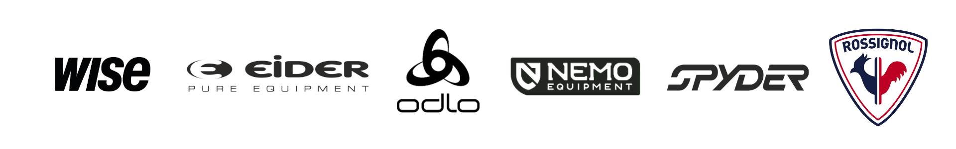 Wise, Eider, Odlo, Nemo, Spyder et Rossignol