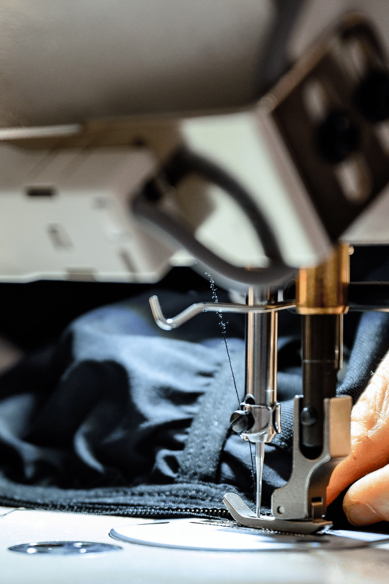 Élastique intérieur de veste refait