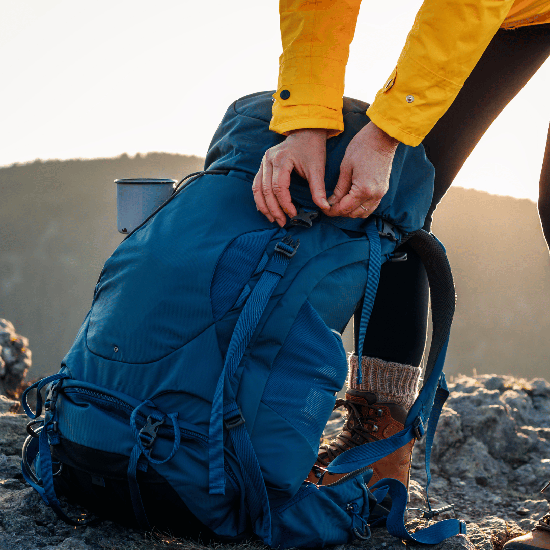 Sac à dos de randonnée réparé