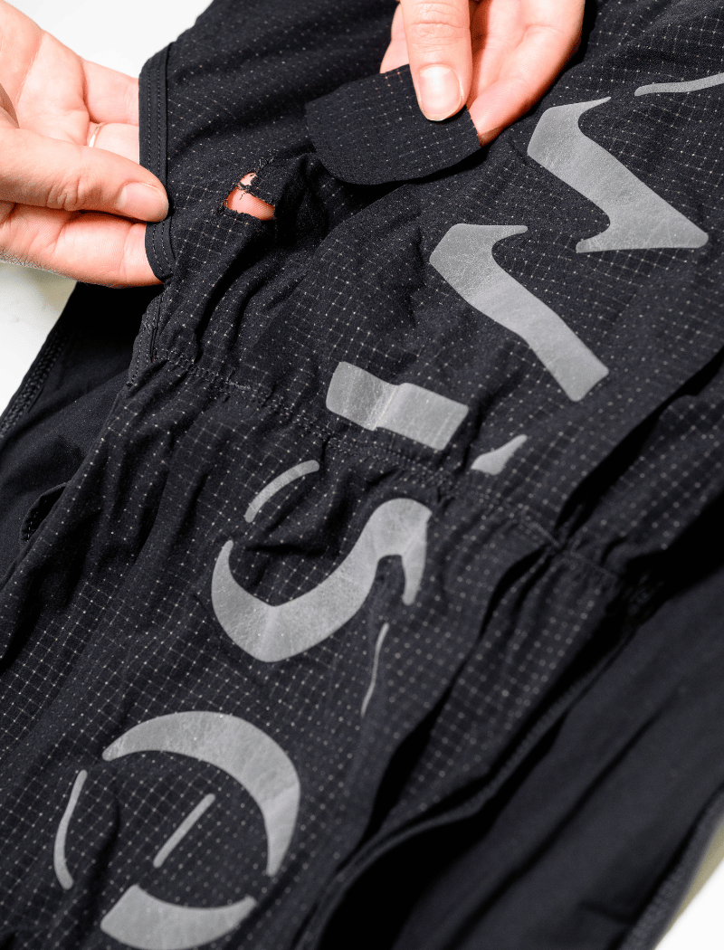Sac hydratation Wise troué réparé par patch par l'atelier Goodloop