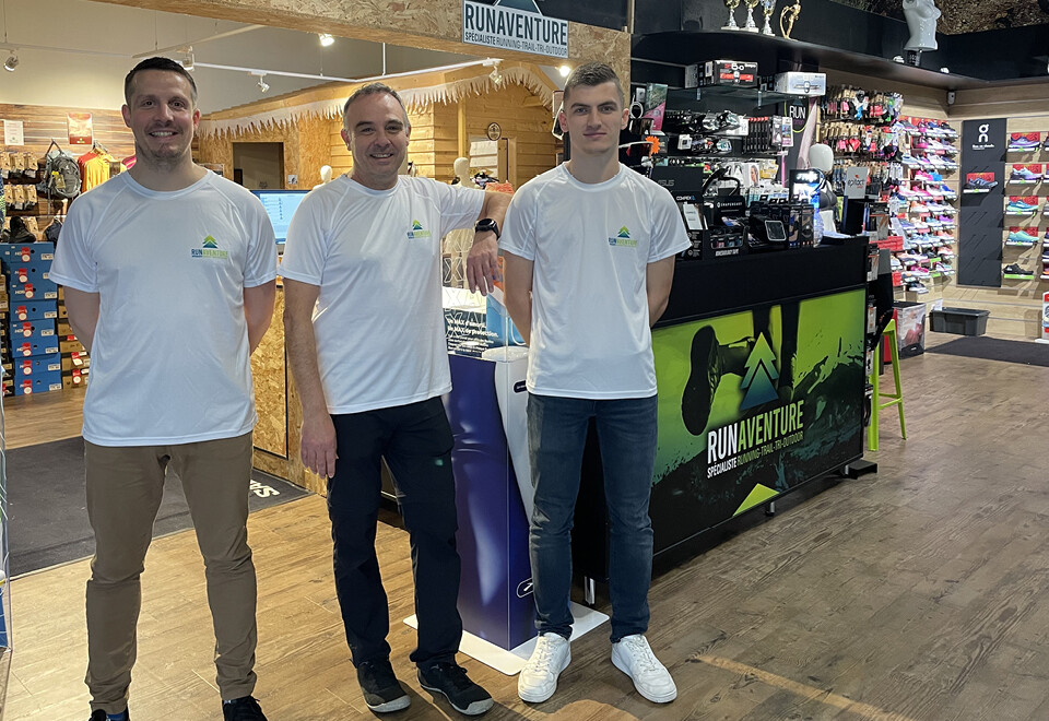 Magasin Run Aventure à La Roche-sur-Yon, point de collecte Goodloop pour la réparation de vêtements et équipements de sport.